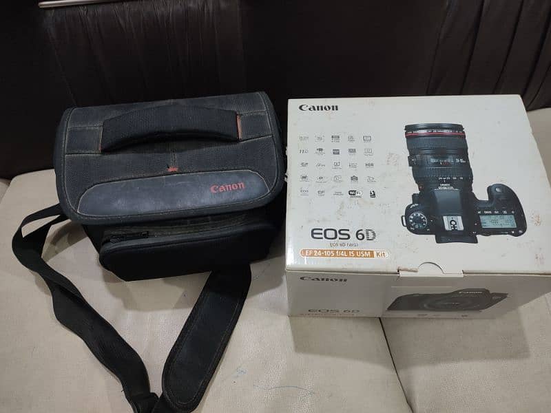 Canon 6D DSLR camera with box, bag and 50mm lense slightly used 0