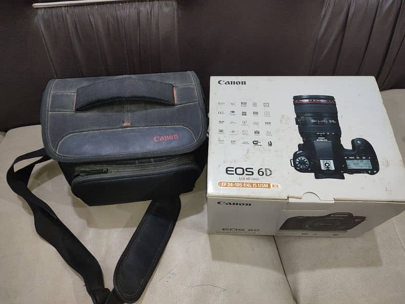 Canon 6D DSLR camera with box, bag and 50mm lense slightly used 2