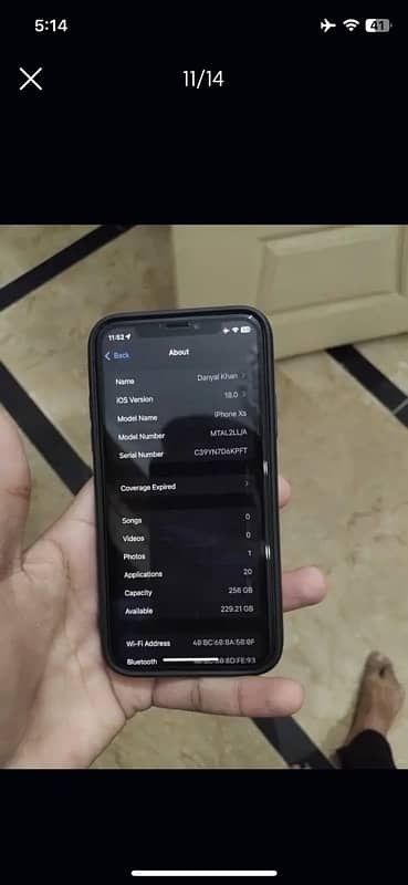 iphone xs 256 GB 10