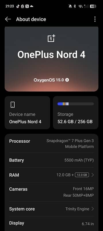 OnePlus Nord 4 Non PTA 4