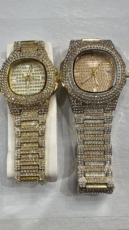 Original No 1 Best Quality Luxury Ice Toned PP Watches. 4