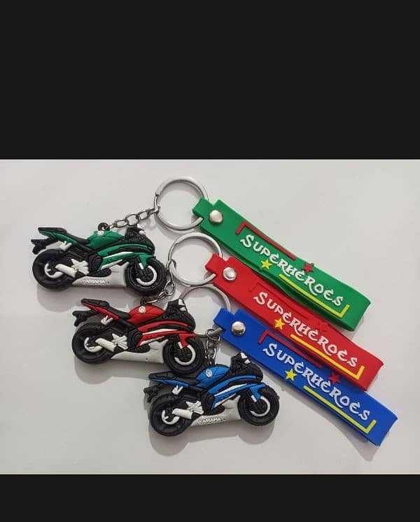 Super heroes bike key chain 0