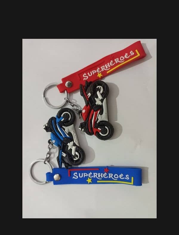 Super heroes bike key chain 1