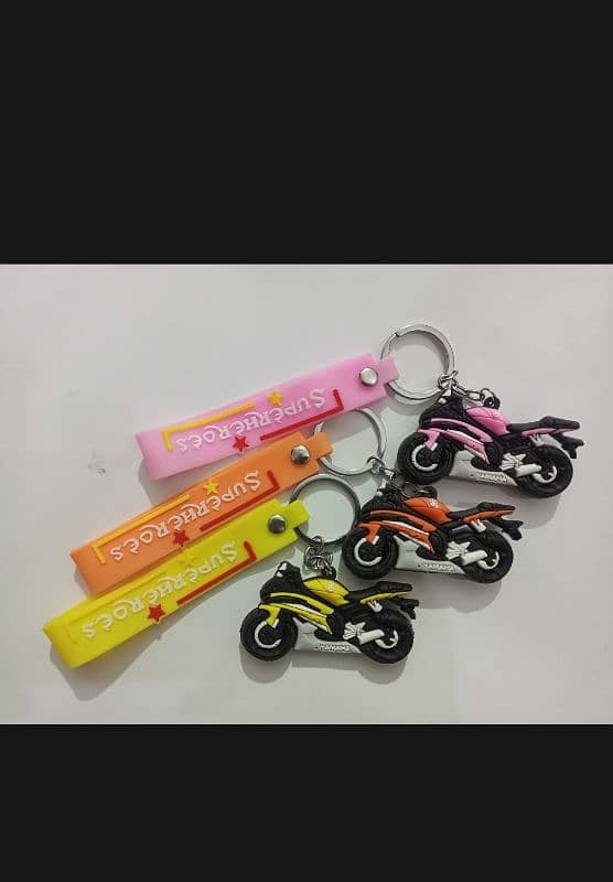 Super heroes bike key chain 2