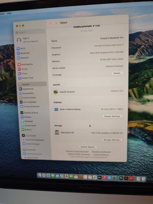 MacBook Pro 16" 2019 1