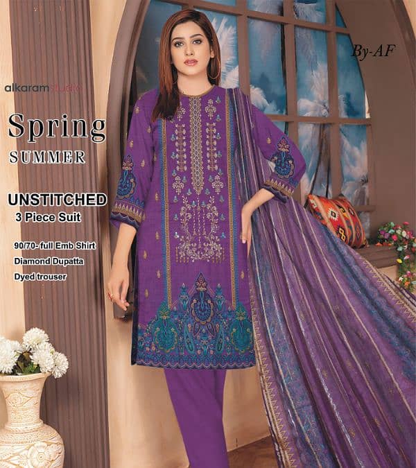 Ladies branded unstitched suits 0