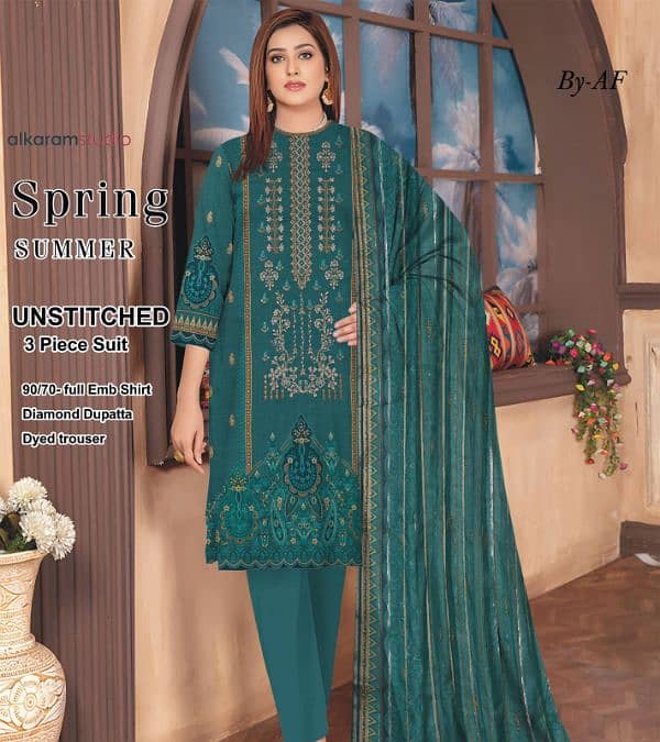 Ladies branded unstitched suits 2