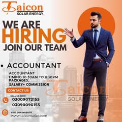 ACCOUNTANT REQUIRED  JOB  SALES MAN