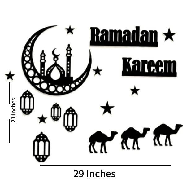 Ramadaan Kareem 3D wooden wall Art 2