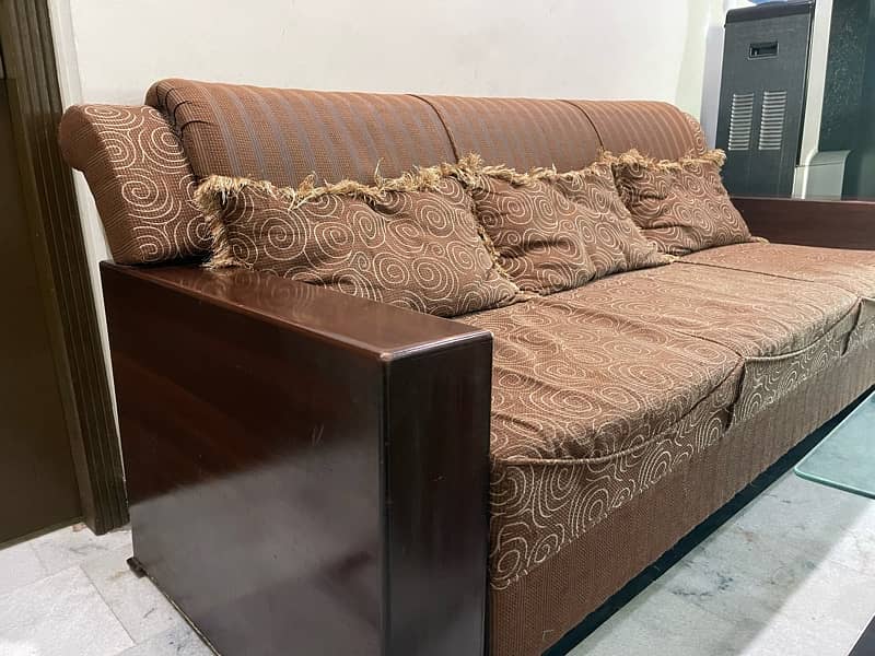 Sofa set, table and side tables 0