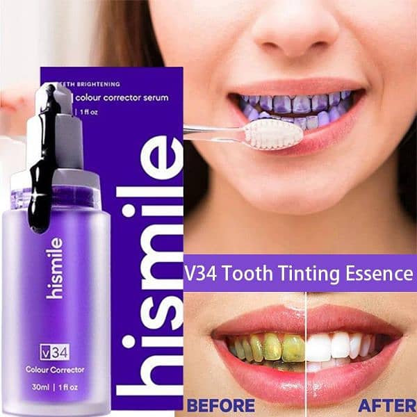 V34 color corrector serum purple Toothpaste American product 0