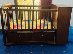 Baby Cot/ Baby Crib/ Cot with drawer/cabinet