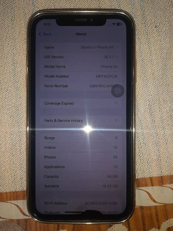 IPHONE XR 64GB Non PTA. All OK. Urgent Sale 1