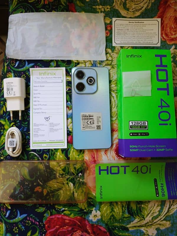 infinix hot 40i (complete box) (10/10) 9