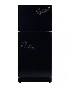 Pel Refrigerator Black Glass Door