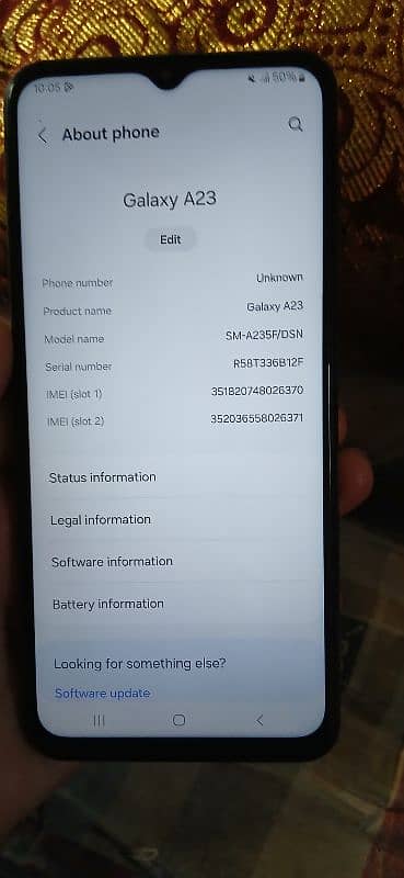 Samsung A23 10/8 full OK ha not a single scrich 0