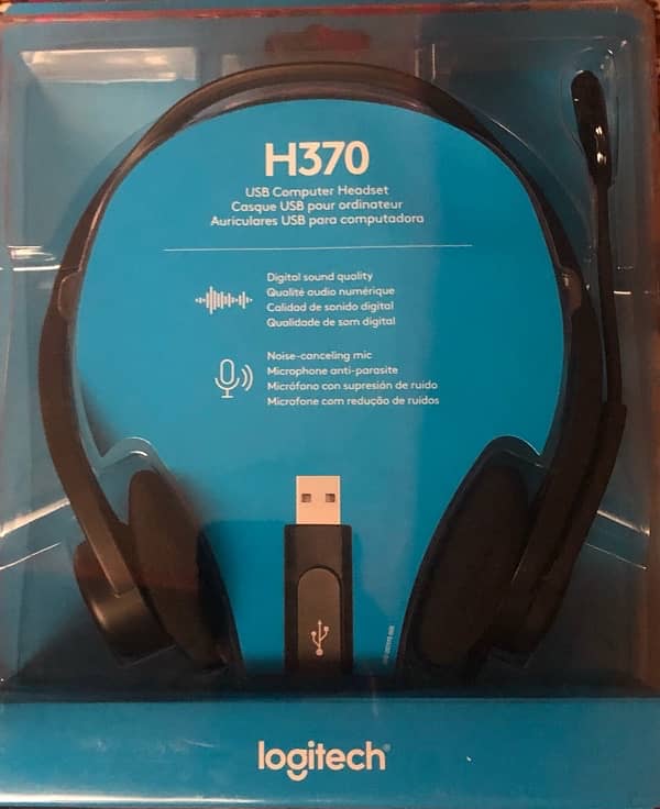 Logitech headphone H370 (Noice cancelling mic) 0