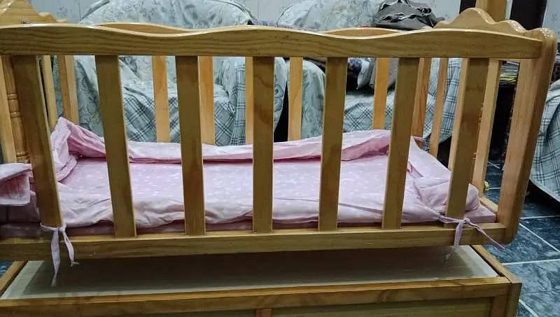 Baby cot | baby bed | wooden cot | kids bed | kids crib coat | swing 1