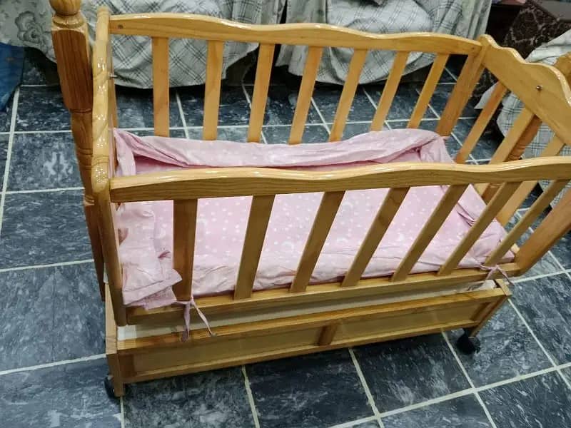 Baby cot | baby bed | wooden cot | kids bed | kids crib coat | swing 2