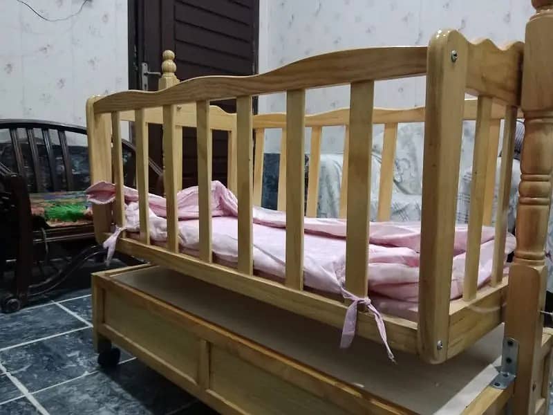 Baby cot | baby bed | wooden cot | kids bed | kids crib coat | swing 4