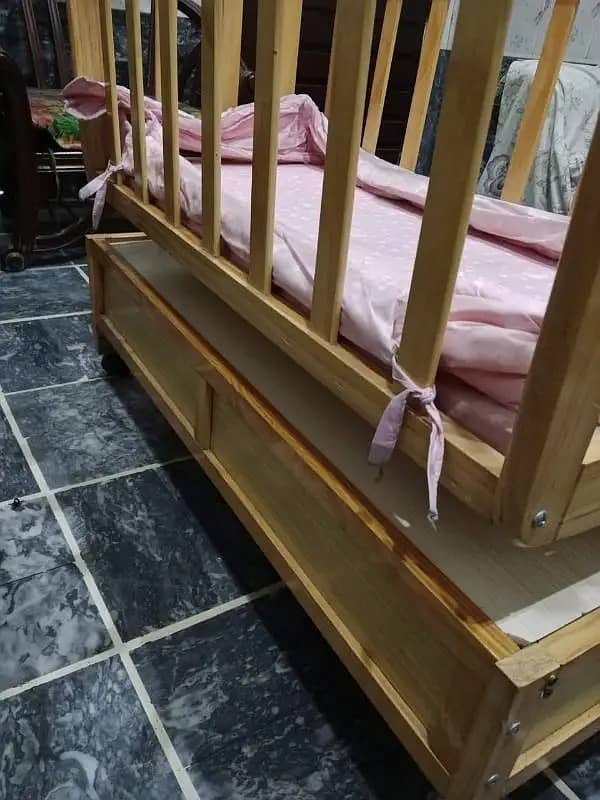 Baby cot | baby bed | wooden cot | kids bed | kids crib coat | swing 6