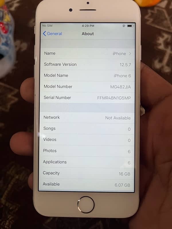 iPhone 6 not pta gb 16 4