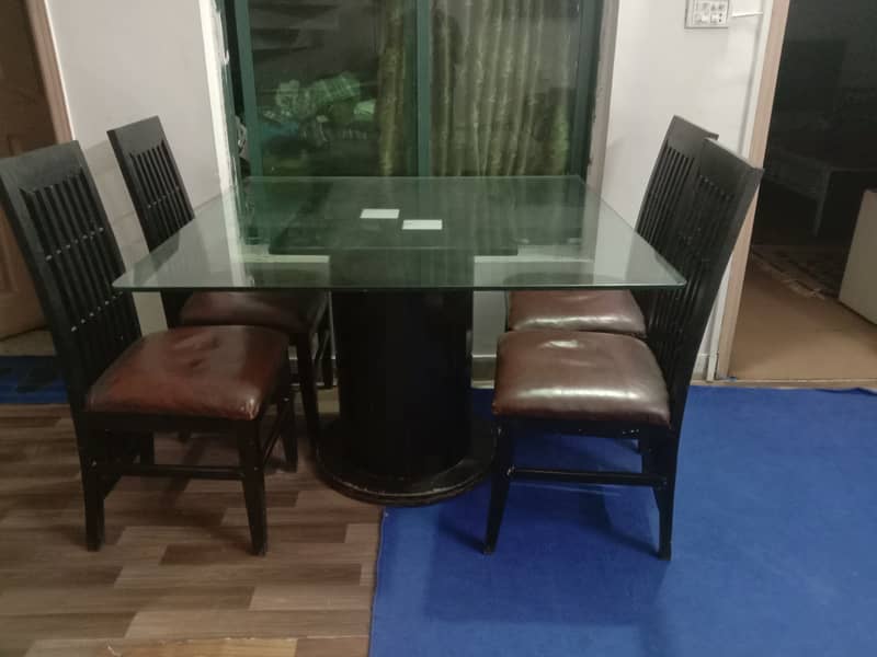 Used dining table with chairs 3