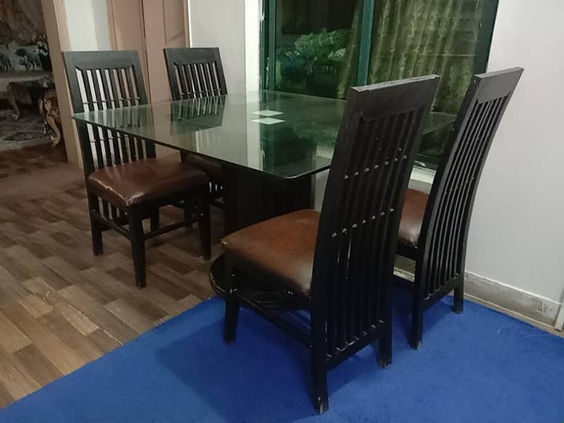 Used dining table with chairs 4
