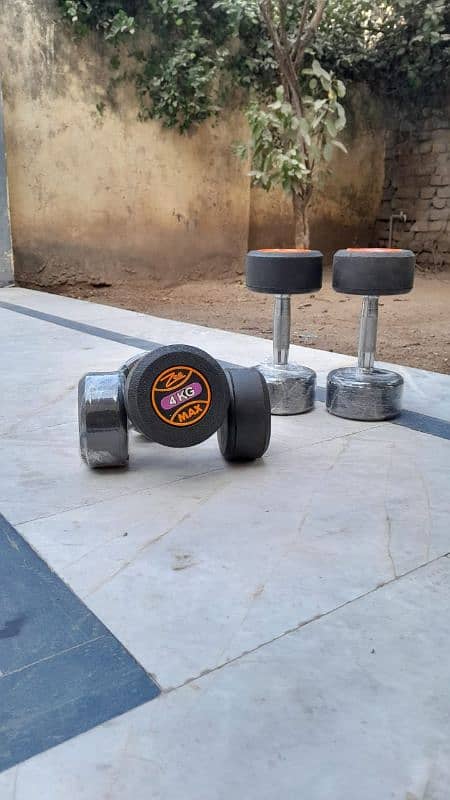 Zee max Rubber coated dumbbell 0