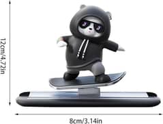 Funny Skateboard Bear Car Dashboard Decoration | Best Quality Decora