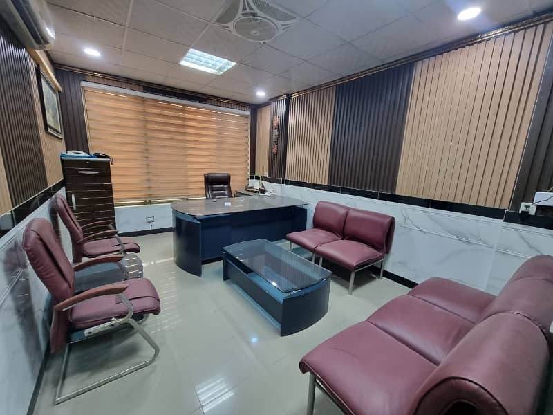 i-8. markaz commcial fully furnished office first floor available for rent tiles flooring 1