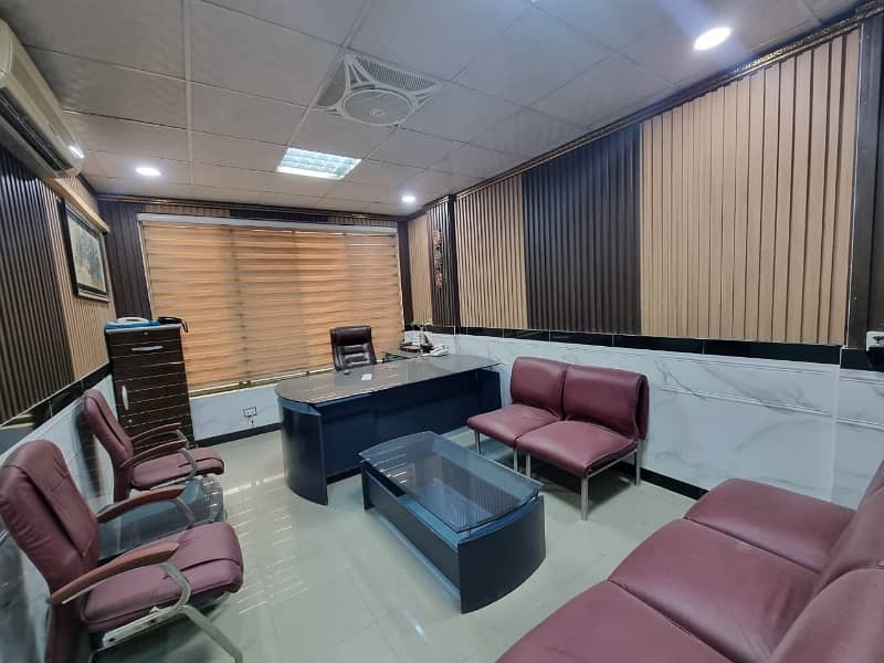 i-8. markaz commcial fully furnished office first floor available for rent tiles flooring 2