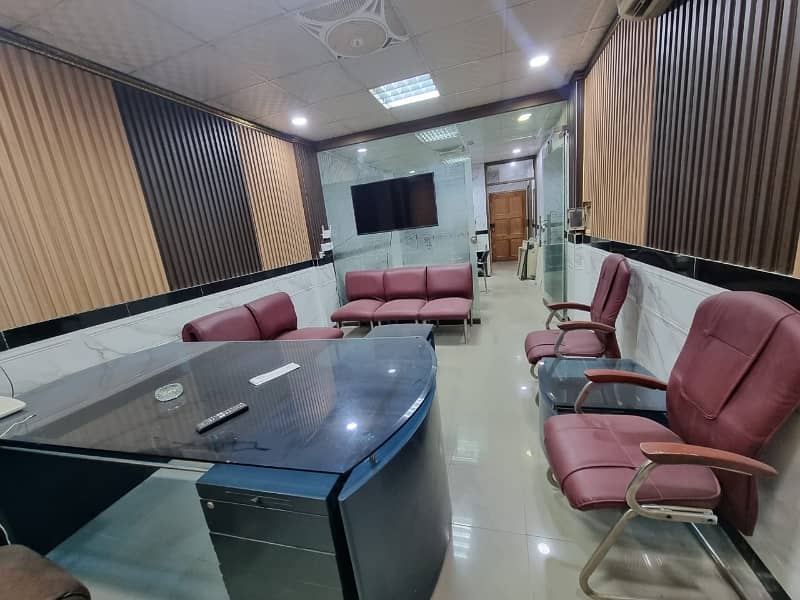 i-8. markaz commcial fully furnished office first floor available for rent tiles flooring 3