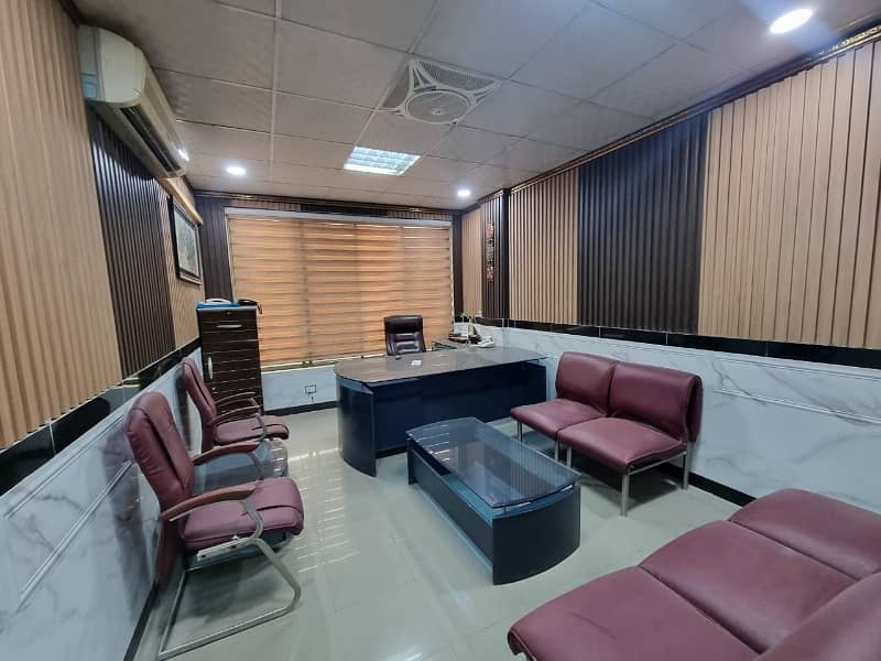 i-8. markaz commcial fully furnished office first floor available for rent tiles flooring 6