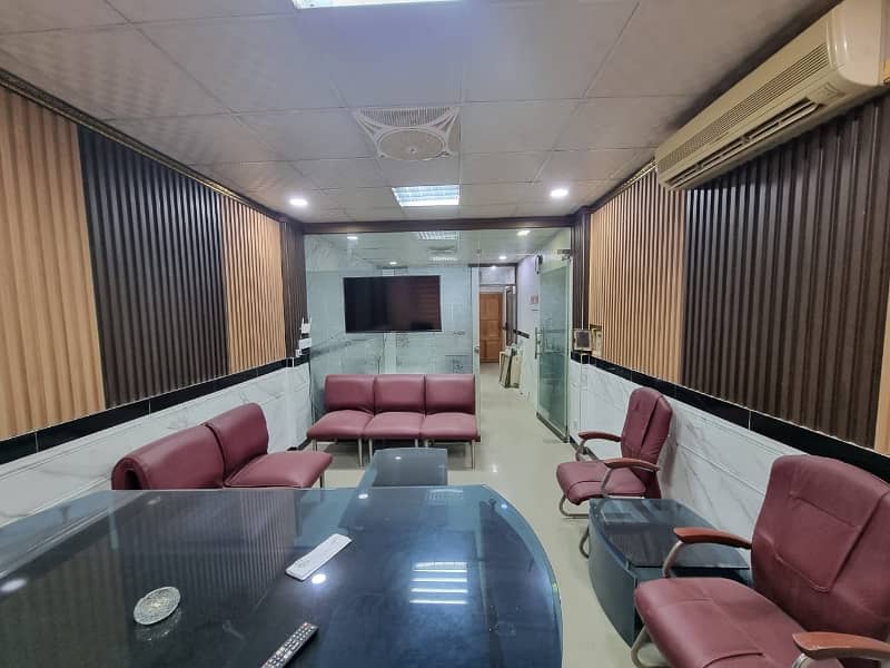 i-8. markaz commcial fully furnished office first floor available for rent tiles flooring 9