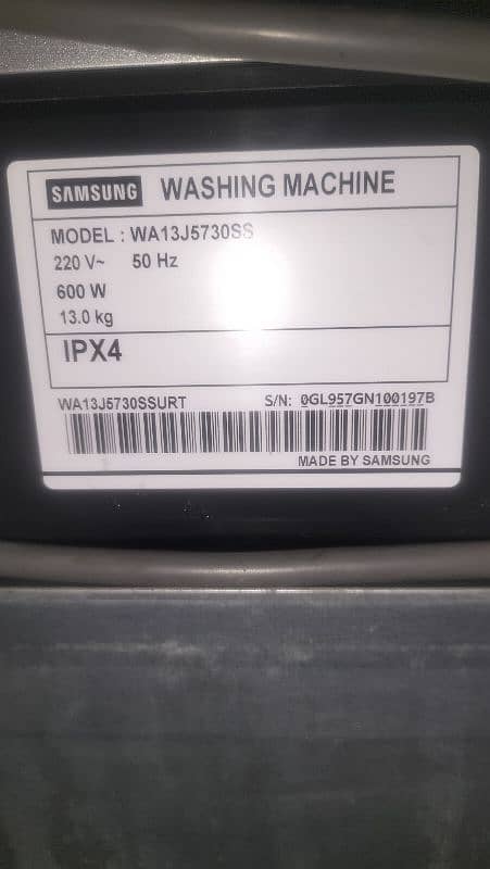 Samsung 13 kg washer fully automatic 2