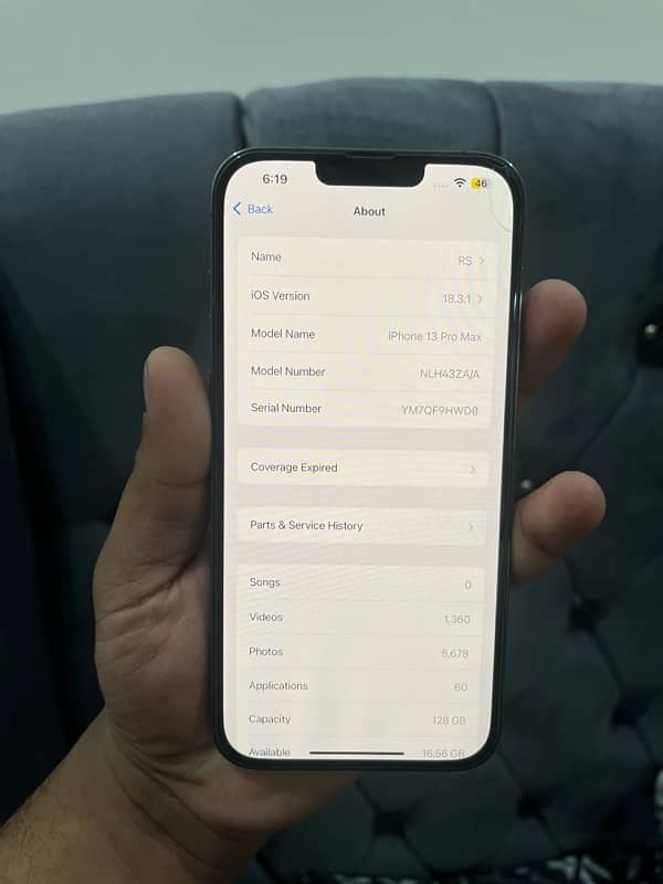 I Am Selling My IPhone 13 Pro Max Factory Unlock 128GB 9