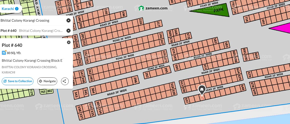 Plot for Sale Korangi Bhittai Colony Sector E 0