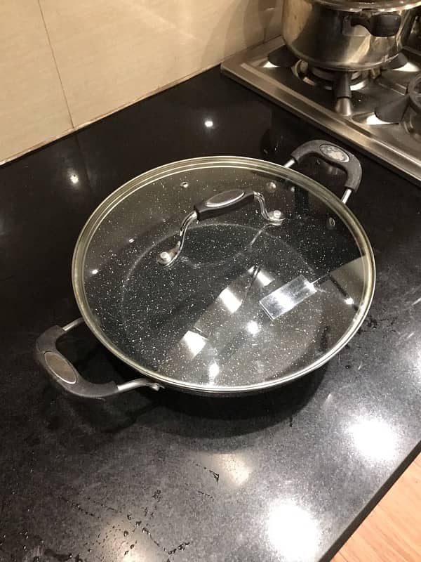 Non Stick Pan Casserole Frying pan wok uk 2