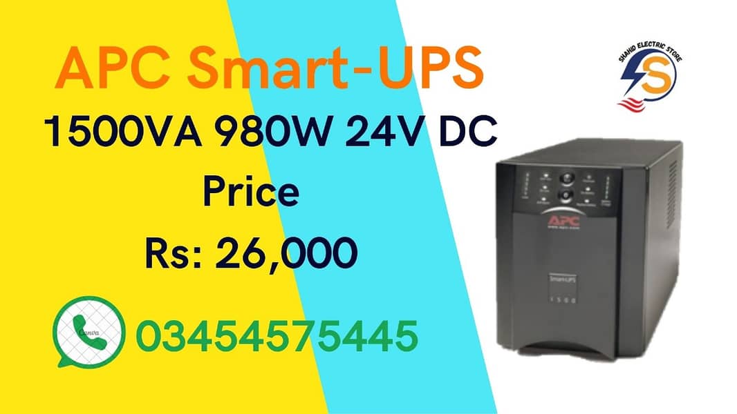 APC SMART UPS 3000VA 2700WATT 48V PURE SINE WAVE 18