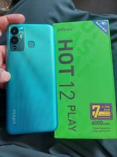 Hot12 play 4+3/64 panel change 6000 mah batery