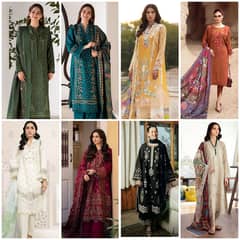 lawn suit 3pc/Ladies suit/Dresses/Embroidery dress/stitch suite