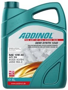 10W-40 ADDINOL ENGINE OIL MERCEDES, BMW, AUDI - 1LTR