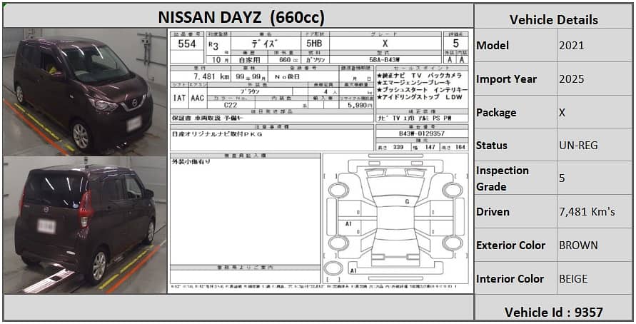 Nissan Dayz 2021 X 0