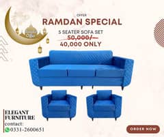 RAMDAN SPECIAL OFFER - New 5 Seater sofa set for sale - sofa maker