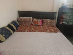 double bed two side table for sale with master mattress