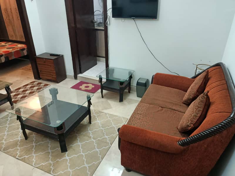 Two bed fully furnished apartment for rent in E-11 Islamabad 9