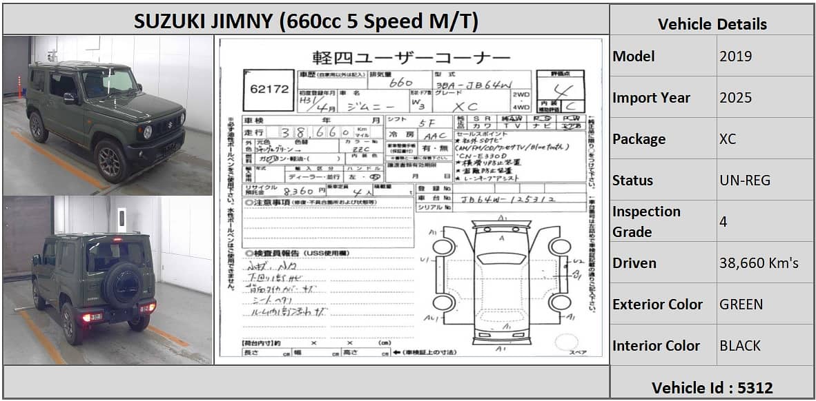 Suzuki Jimny 2019 XC 5 Speed M/T 0