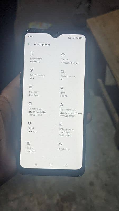 Oppo F15 8+256 gb exchange possible 3