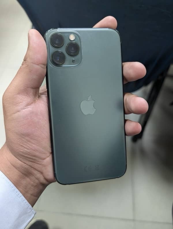 iphone 11 pro pta approved 256gb mid night color 0